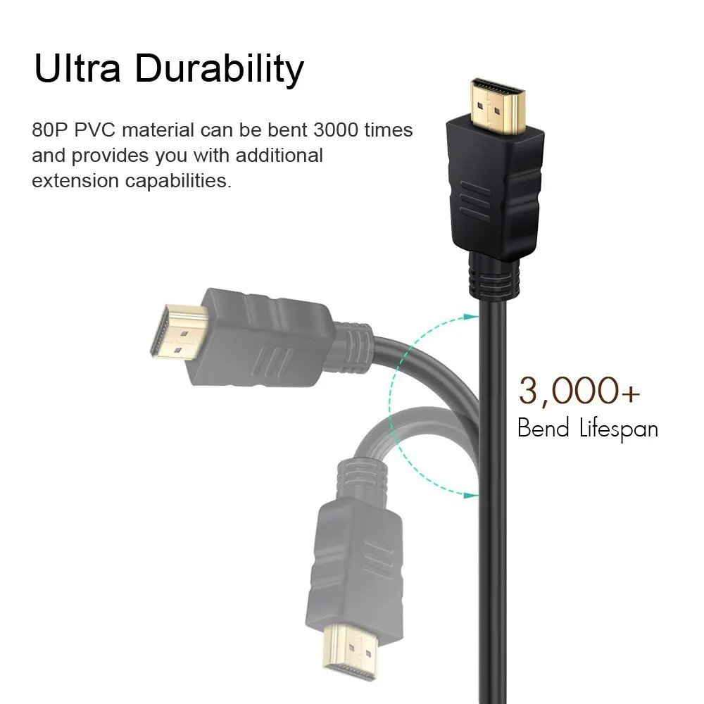 HDMI кабель 3FT 5FT 6FT 10FT 15FT 1M 2M 3M 5M 10M к 1 4 1080P 3D для проектора PS3 HD LCD Apple TV Compute|hdmi cable|cable