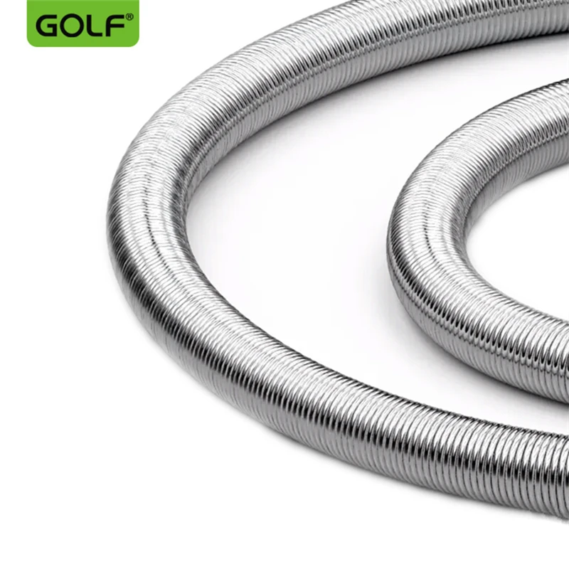 GOLF 100 см 3 фута металлический USB кабель для синхронизации данных и зарядки для iPhone 5 5S 7 8 6 6s Plus SE X MAX XR