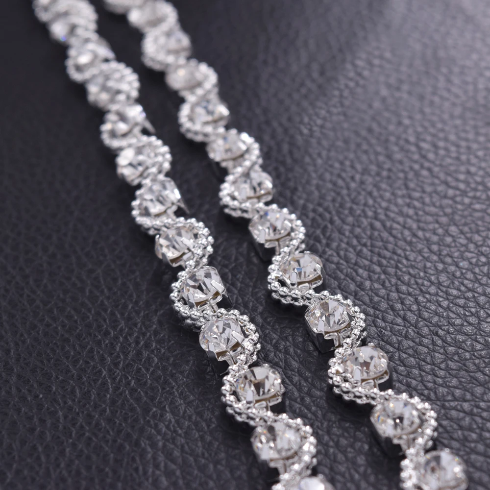 rhinestone sew on belt for wedding dress (4)