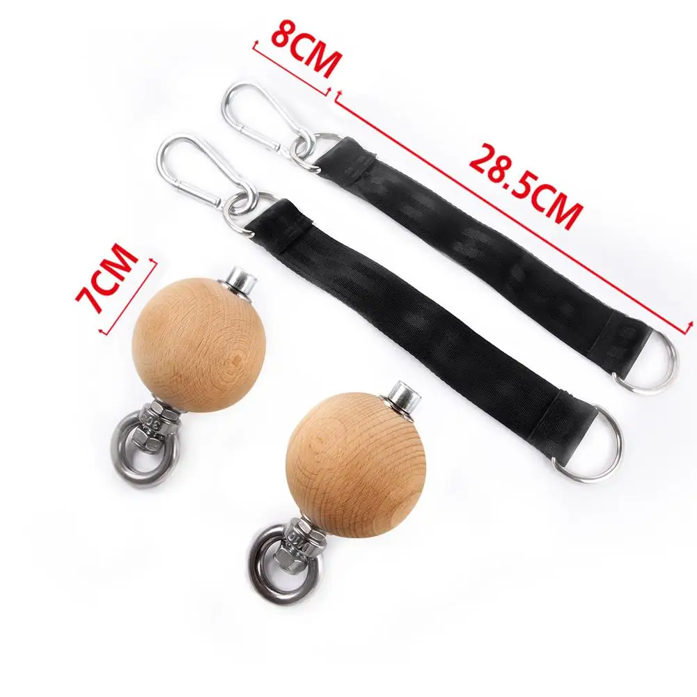 Wood Power Wrist Balls Pull-ups Ball Solid Wooden Fitness Equipment For Finger Force Arm Strength Rock Climbing Exercise Fitness
