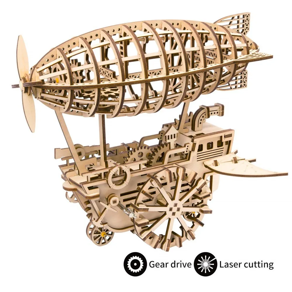 

Puzzles Creative DIY Laser Cutting 3D Mechanical Model Wooden Puzzle Game Assembly Toy Gift for Children Teens Adult Games fun