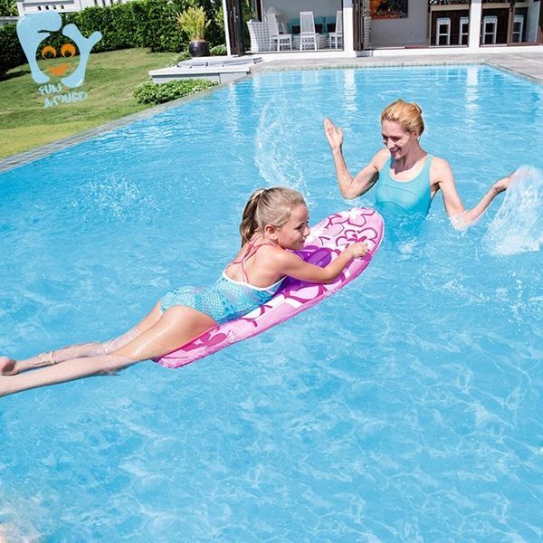 1,14 м надувные Серфер мальчик девочка серфинга Плавание игрушки удар доска Детский бассейн Airmat кровати матрас для плавания бассейна воды Fun