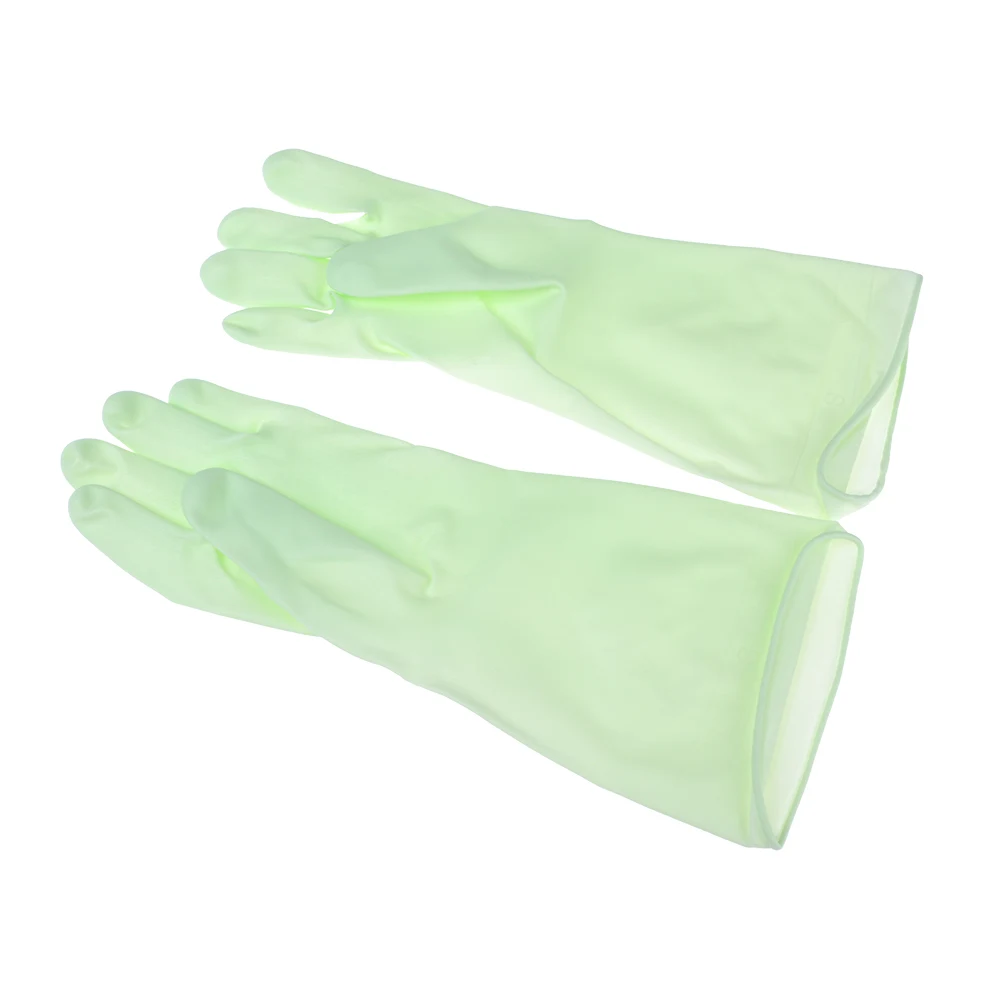 

Hakumo Durable PVC Cleaning Gloves Clothes Dishes Washing Household Long Sleeve Solid