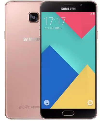 Samsung Galaxy A7 A7100 мобильный телефон Dual Sim 5," 3 ГБ ОЗУ 16 Гб ПЗУ 13MP 4G LTE восьмиядерный смартфон с отпечатком пальца - Цвет: Pink