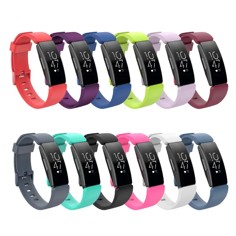 Ремешок силиконовый для часов сменный водонепроницаемый Браслет Fitbit Inspire HR