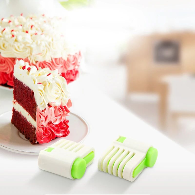 

Kitchen Gadgets 2pcs/pack 5 Layers Adjustable DIY Cake Bread Cake Cutter Leveler Slicer Cutting Fixator for Baking Kitchen Tools