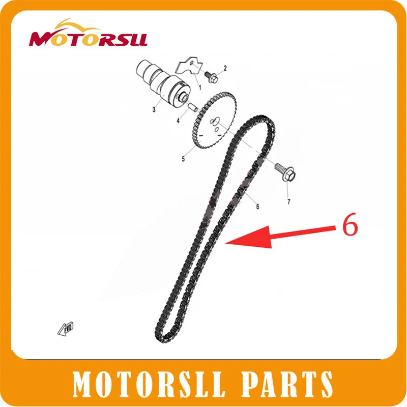 

TIMING CHAIN FOR CFMOTO CF800 ATV UTV MODEL X8 PARTS NO. 0800 024100