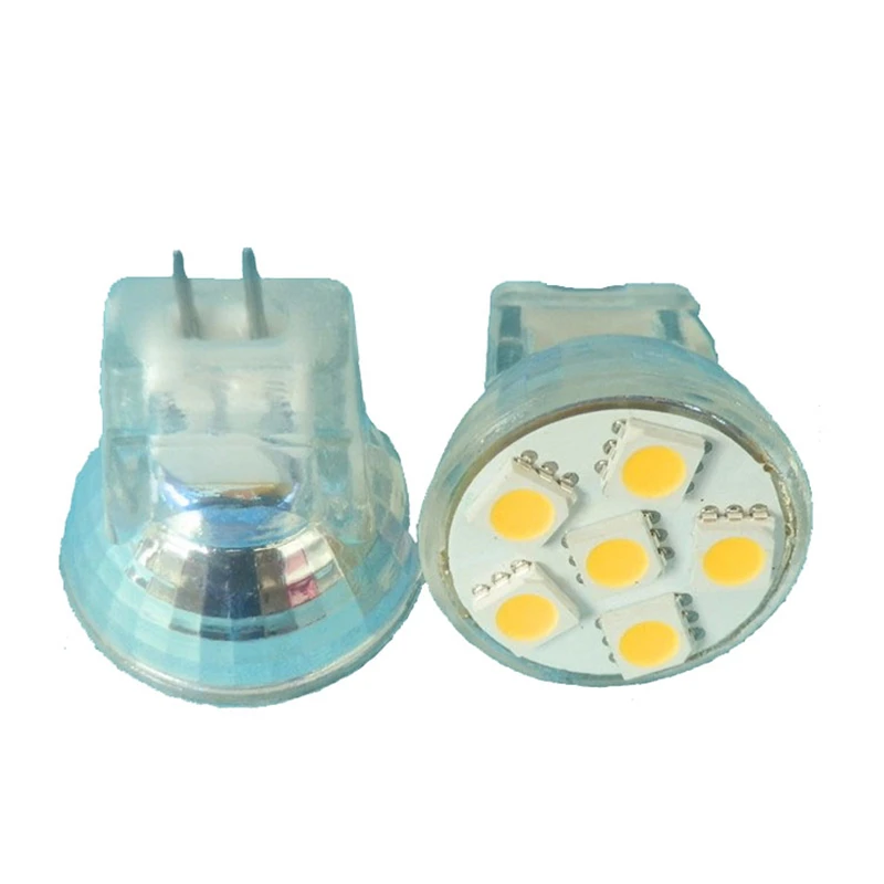 MR8 GU4 Светодиодный точечный светильник AC/DC12V 2 Вт 5050 SMD светодиодный ная лампа