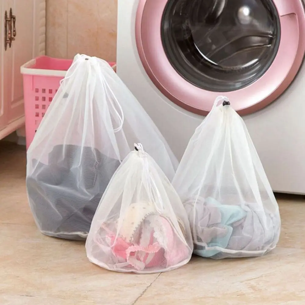 3X Zipped Wash Bags Laundry Mesh Net Bra Sock Underwear Washing Machine 3 Sizes 