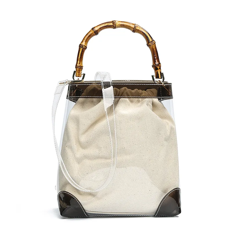 

Fashion Transparent Beach Composite bags For Women PVC Handbags Ladies Messenger Crossbody Shoulder Bags Female 2019 sac a main