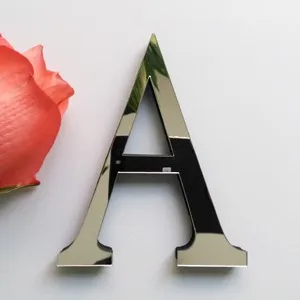 Новинка года акриловая наклейка любовь символов буквы украшение для дома английский 3d зеркало наклейки на стену Алфавит логотип