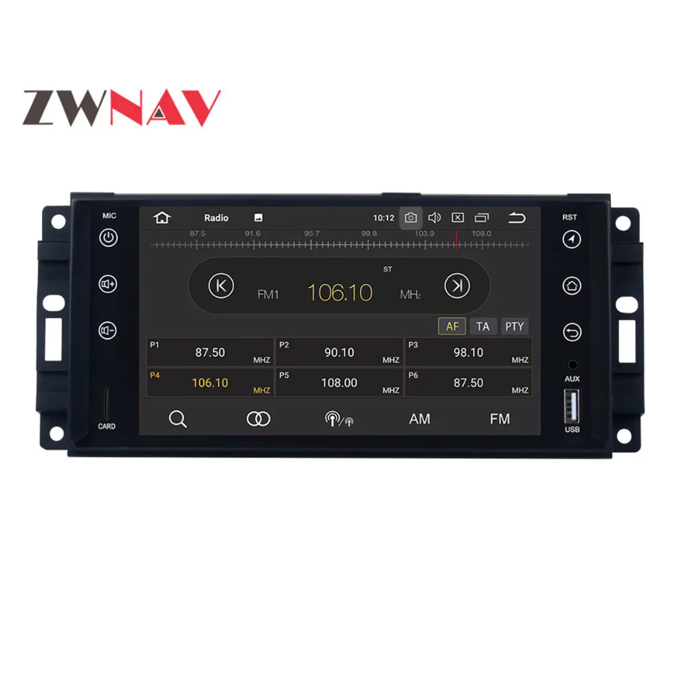 Автомобильный мультимедийный плеер GPS Android 8 0 Octa Core Для Jeep/wrangler/patriot/compass/journey