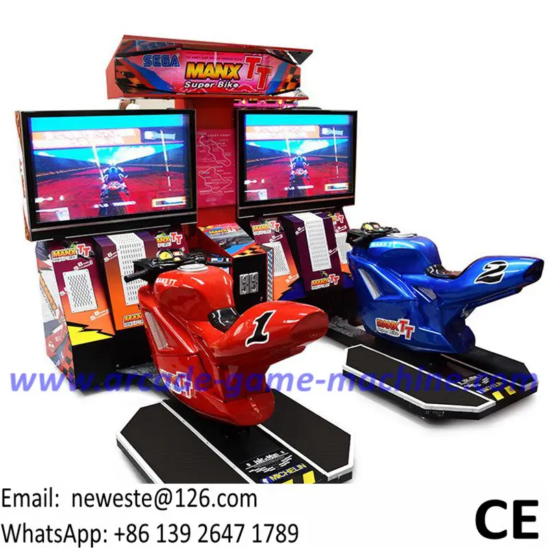 Arcade Games Simulator Super Bike Manx TT Motorbike Driving Moto Car