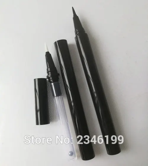

1ML 40pcs/lot DIY Empty Eyeliner Liquid Tube, Shint Black Plastic Eyeliner Pen with Steel Roll, Elegant Eye Makeup Tool