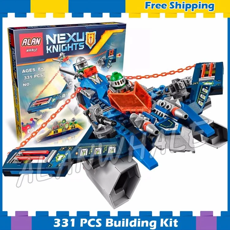 

318pcs Knights Aaron Fox's Aero-Striker V2 Battle Fighter 10517 Model Gifts sets Building Blocks Nexus Compatible With Lego