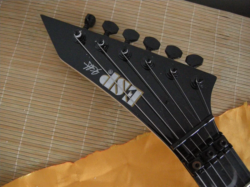Custom shop KH-2 ouija электрогитара черная KSG kirk hammett signature ouija гитара moon and star inlays гитара