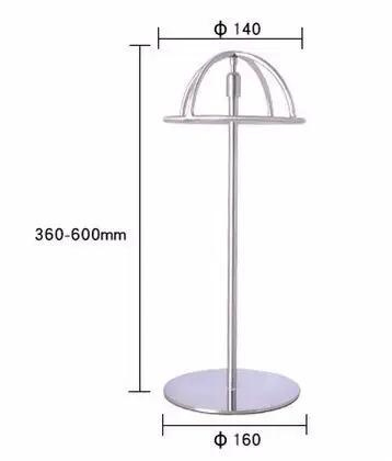 Титановая Золотая Полироль регулируемая высота шляпа металлическая подставка шляпа Крышка Подставка-Держатель для товаров держатель для шляп