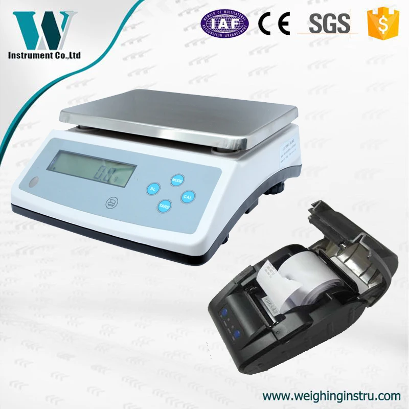 

with printer 30kg 1g counter weight reloading scale