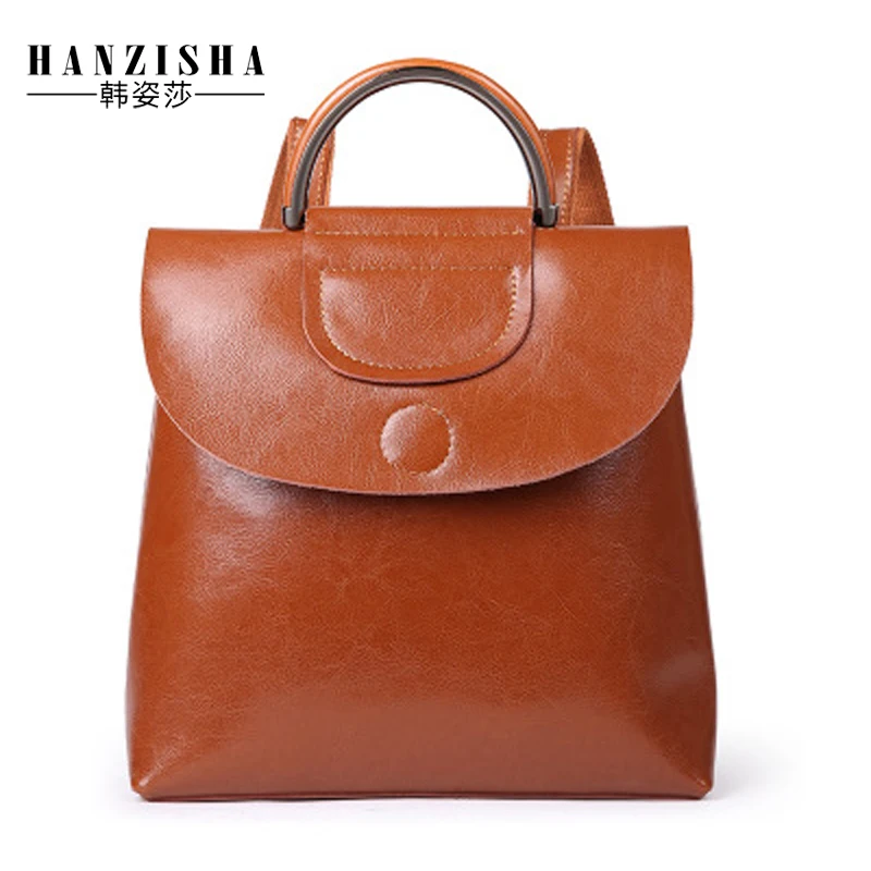 

New Brand Fashion Genuine Leather Women Backpack Bag Ccover Casual Backpacks Female Natural Leather Daily Backpack Girl School
