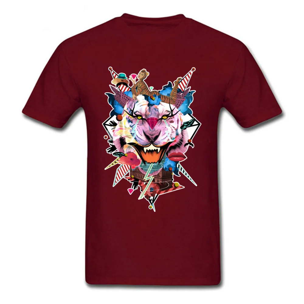 the hype Party Short Sleeve Tops Shirts NEW YEAR DAY Round Collar 100% Cotton Men's T-Shirt Party T Shirt 2018 Fashion the hype maroon