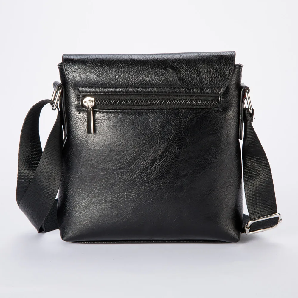 

Men Fashion Business Solid Flap Pocket Handbag Shoulder Bag Tote Flap Bag Chest Bag Bolsa Masculina GH