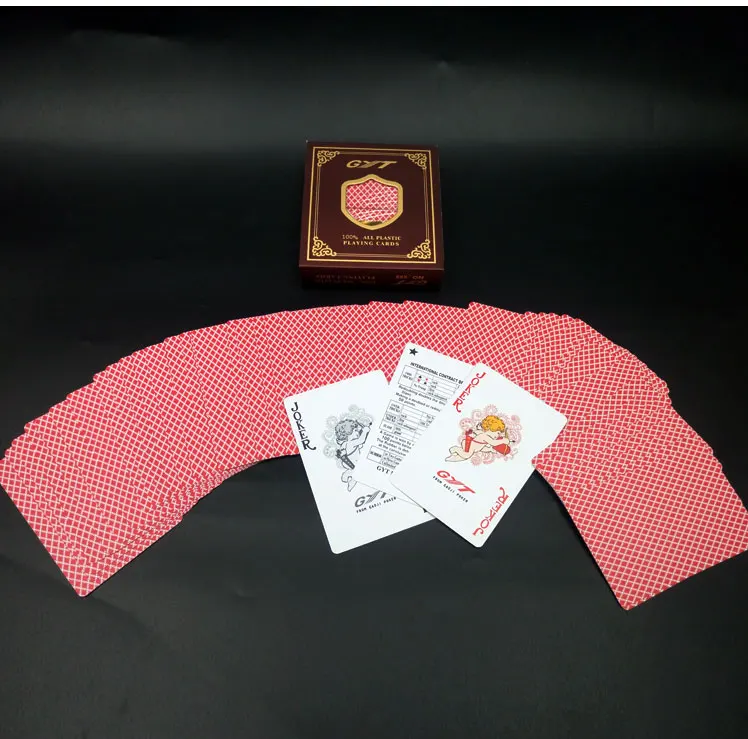Двойное матовое пластиковое игральные карты ПВХ маленькие водонепроницаемые карты для покера