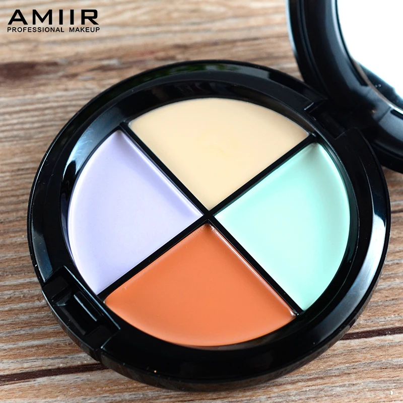 Pro Concealer Contour Palette 4Color Primer Makeup Facial Corrector