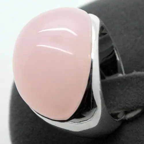 

good Bridal Wedding 20*26mm lady's noble new fashion Candy Pink stone 925 Silver Ring Size 7/8/9/10#