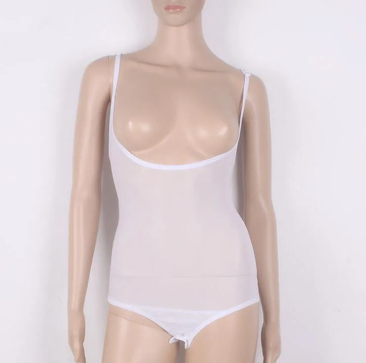 

Sexy Trasparent Women's Mesh Splice See Through Halter Camis Non Sleeve Belly Dance Top Basic Skin Solid Color Free Shipping