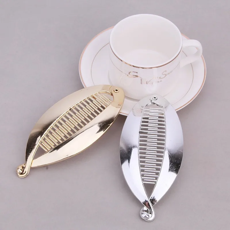 

DIY Craft Fishtail Banana Hair Clips Gold And Silver Hairpins Hair Claws Fashion Hairpin Headdress Hair Accessories Wholesale