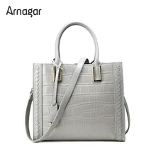 Arnagar Echte Lederne Beutel Handtaschen Frauen Luxus Designer Alligator echtledertasche damen Frauen Messenger Bags Umhängetaschen