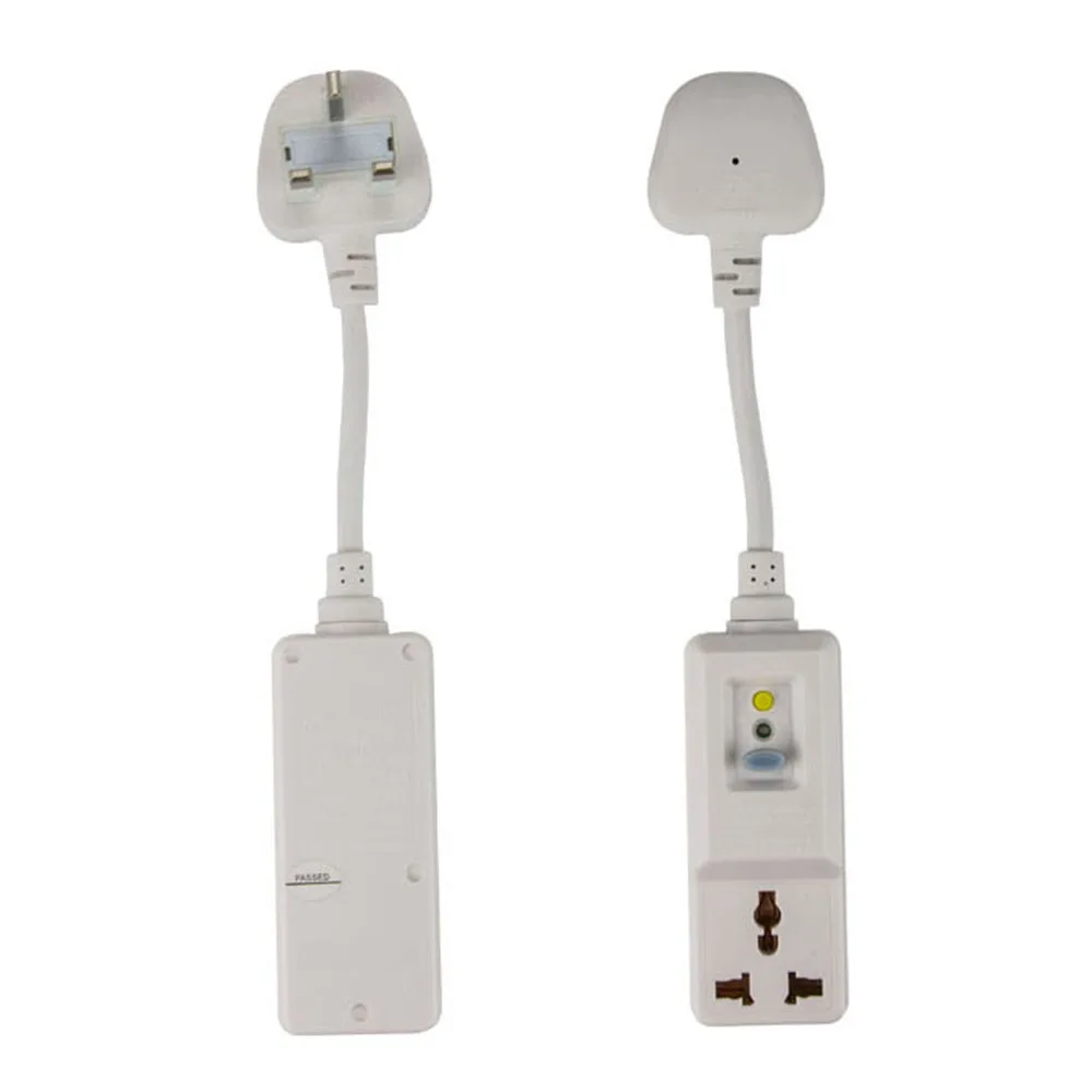 

10A 220V 240V 3 Pins UK Plug GFCI Leakage Protection Safety RCD Socket Adaptor Home Circuit Breaker Cutout Power Trip Switch