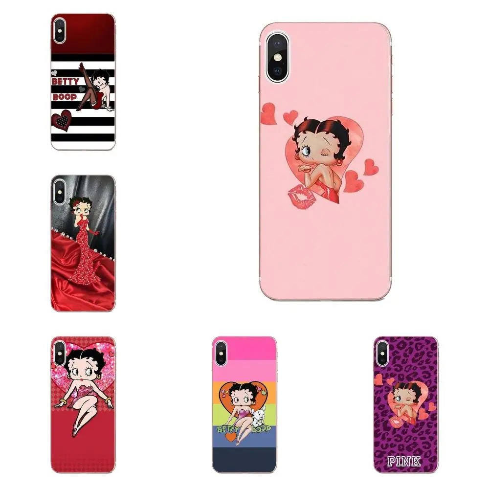 Новинка аксессуары для телефона с принтом чехол розовый сексуальный Betty Boop Apple
