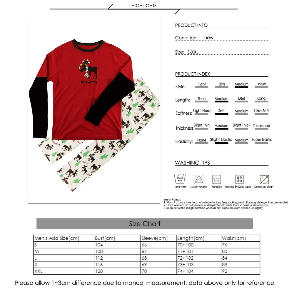 ZOGAA Hot Christmas Cartoon Parent-child Suit Home Service Parent-child Children Sleepwear Nightwear Home Wear Mom Dad Baby Set ZOGAA Hot Christmas Cartoon Parent-child Suit Home Service Parent-child Children Sleepwear Nightwear Home Wear Mom Dad Baby Set