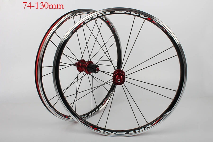 Discount 2017 New 20 Inch Bicycle  406 V Brake Wheels Ultra Light Aluminum Alloy Bike 451 Disc brak Wheels Folding Bicycle Wheel Parts 20