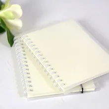 1 шт. ветер простой PP крышка катушки ежемесячно ноутбук двойное кольцо Бизнес записная книга пустой книги