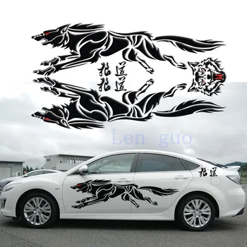 

GCT-99 car styling whole body wolf car sticker for Volkswagen Skoda KIA TOYOTA MAZDA HYUNDAI Opel Fiat car accessories