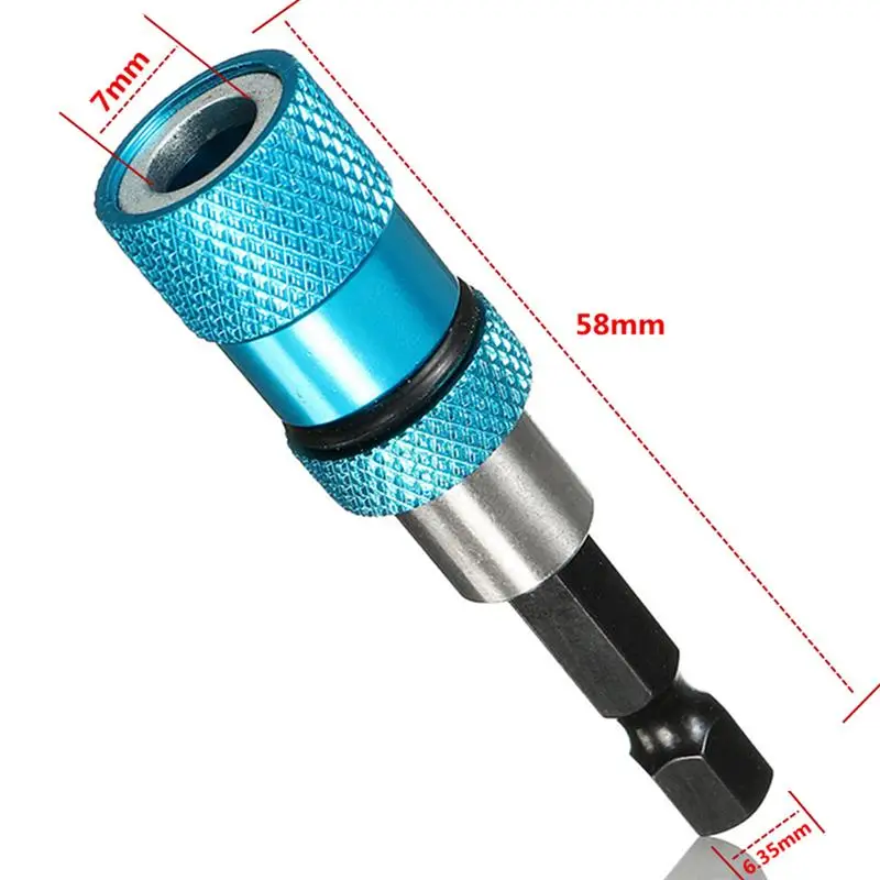 Шестигранная головка для дрели 58 мм 1/" шестигранный Ферромагнетик гипсокартон держатель бит Быстрый переключатель с ручкой Отвертка долгий держатель насадки