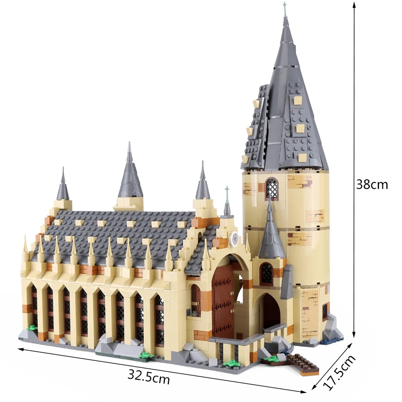 

Lepin 16052 Harry Movie Potter compatible with Legoinglys 75954 Hogwarts Great Wall Building Blocks House Model Kids Toys Gifts