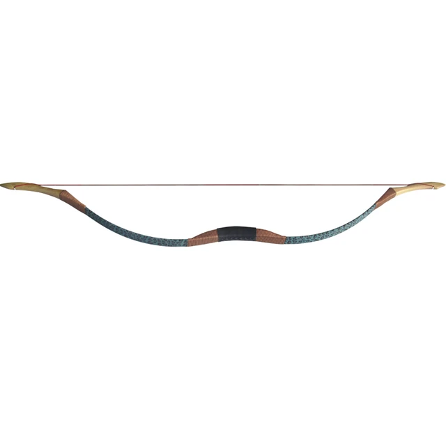 US $59.99 40LB Strong Hunting Ride Recurve Archery Fiberglass Longbow Yellow Blue Leopard