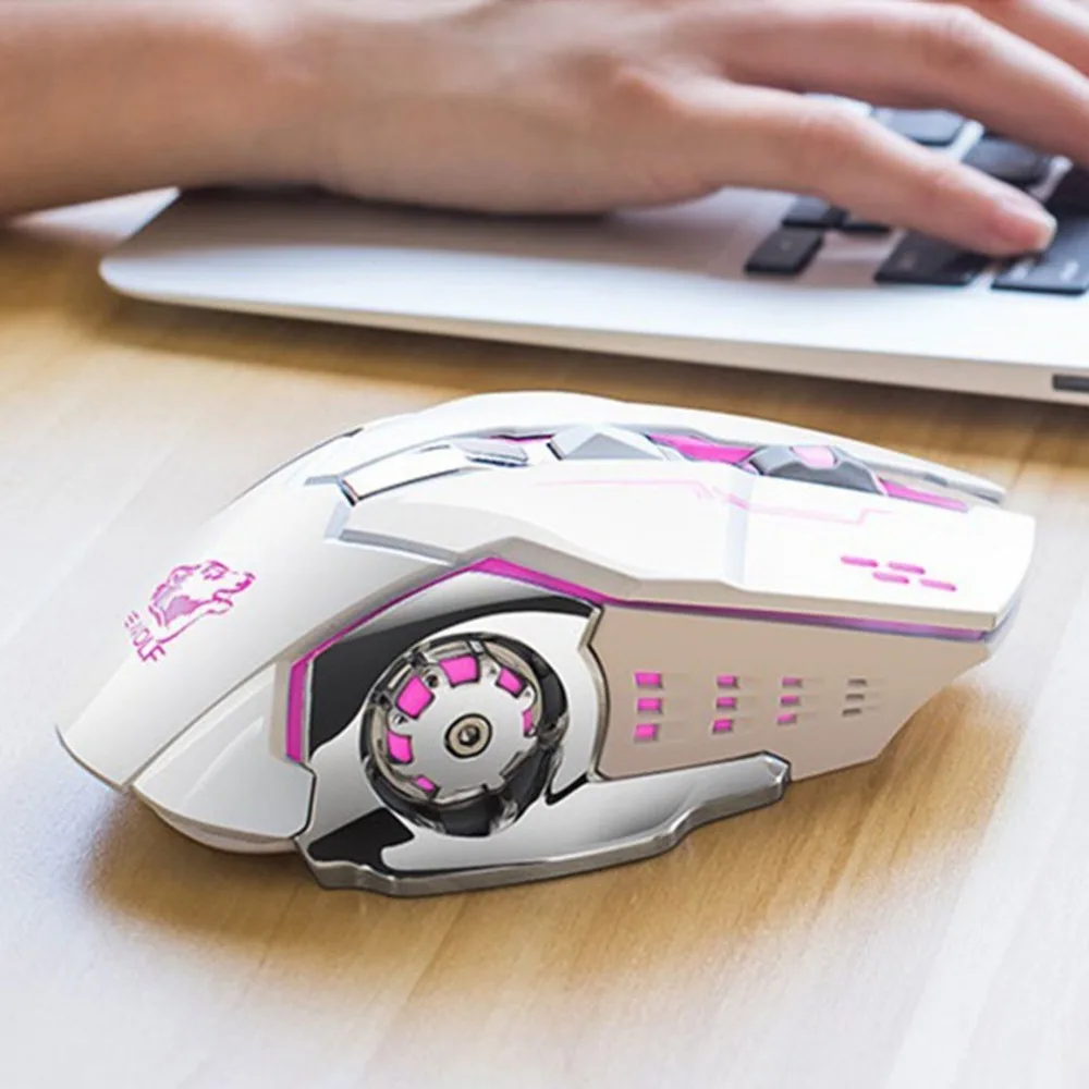 Wireless Fashion Colorful Backlight Light Gaming Mouse For Laptop PC Ergonomics Design DPI Adjustable Computer Peripherals Wireless Fashion Colorful Backlight Light Gaming Mouse For Laptop PC Ergonomics Design DPI Adjustable Computer Peripherals