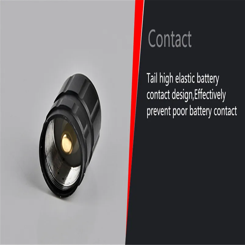 5 Mode Torch Led Light Elfeland T6 Torch Flashlight 18650 Tactical Military LED Flashlight Torch Zoomable Zaklamp 40JY2313