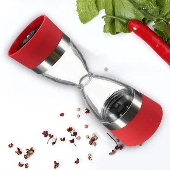 

High Quality&Beautiful Oepper Mill Tools Dual Grind 2 In 1 Pepper Salt Spice Seasonings Precision Grinder Mill Abrasives Gadgets