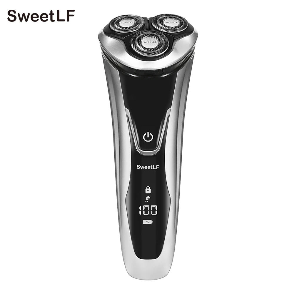 Перезаряжаемая электробритва SweetLF водостойкая 3D с тройным плавающим лезвием