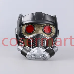 Cos Guardians Of the Galaxy Helmet Cosplay Peter Quill Helmet PVC with Led Light Star-Lord Helmet Halloween Party Mask