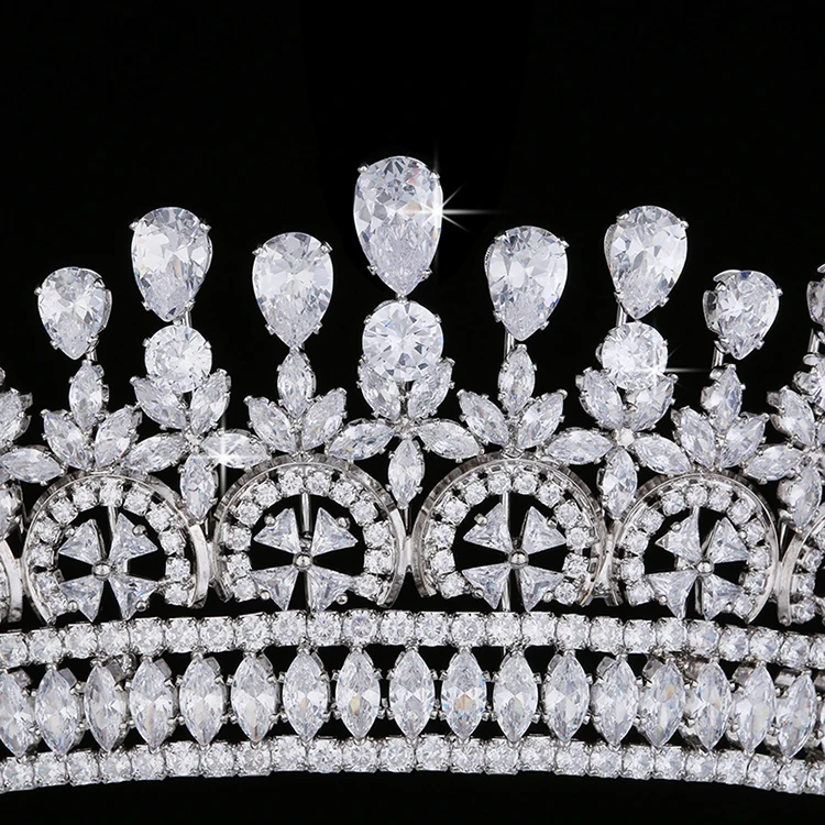 Корона принцессы HADIYANA свадебные аксессуары для волос дизайн Элегантный для женщин диадемы и короны BC5383 Корона Princesa
