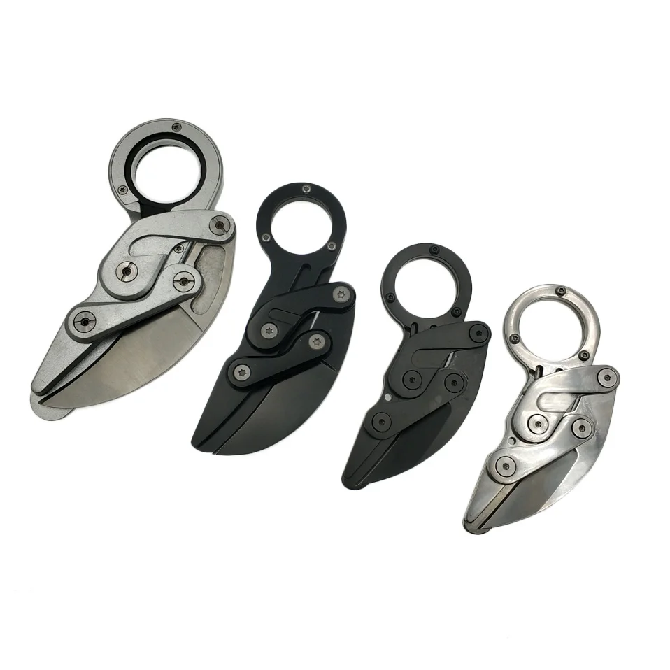 Swayboo الميكانيكية مخلب Karambit CS الذهاب للاهتمام بقاء حلقة سكين جيب للطي سكينة تكتيكية مصغرة EDC متعددة مع كليب Swayboo الميكانيكية مخلب Karambit CS الذهاب للاهتمام بقاء حلقة سكين جيب للطي سكينة تكتيكية مصغرة EDC متعددة مع كليب