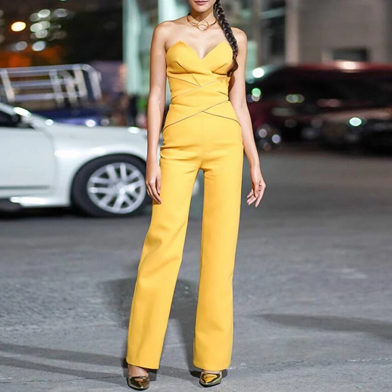 Max Spri 2019 Elegant Off Shoulder Women Jumpsuit Sleeveless Long Pants Romper Sexy Casual Female Summer Bodycon Jumpsuit Max Spri 2019 Elegant Off Shoulder Women Jumpsuit Sleeveless Long Pants Romper Sexy Casual Female Summer Bodycon Jumpsuit