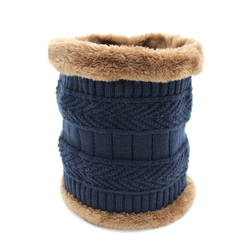 Lanxxy Мех животных вязаный шарф для Для мужчин Для женщин зимние Средства ухода за кожей Шеи Кольцо Воротник платки и Шарфы для женщин - Цвет: style1 navy
