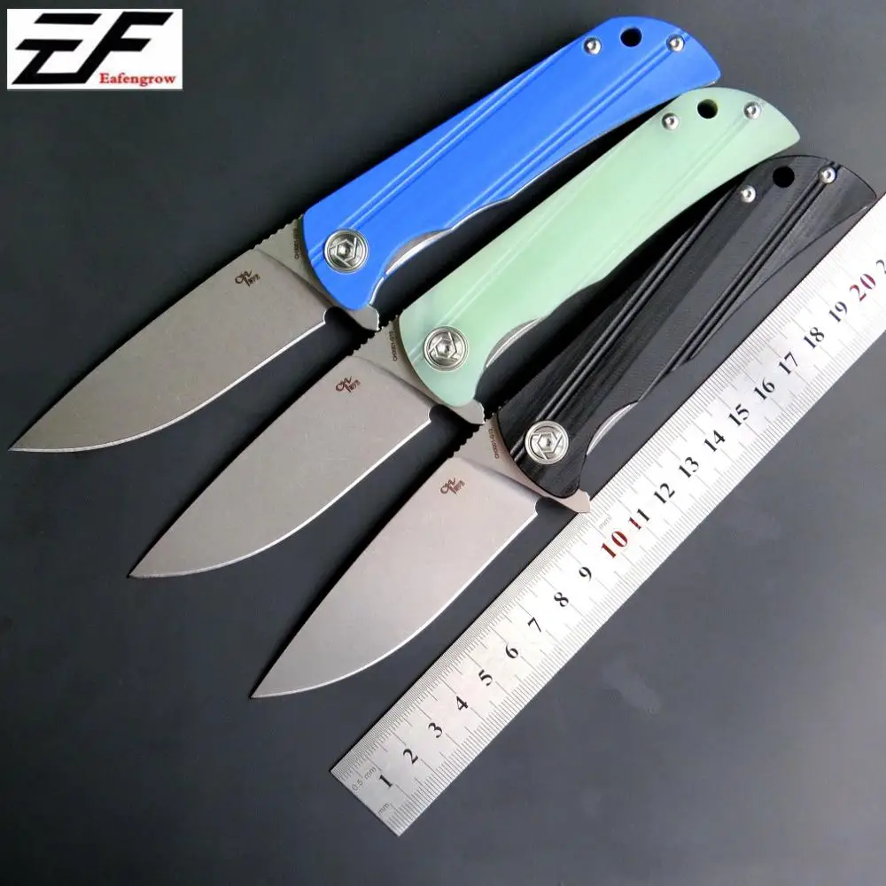 

Eafengrow CH3001Folding Outdoor Knife D2 Steel Blade G10 Handle Camping hunting Knives Survival Tactical Knives EDC Tool